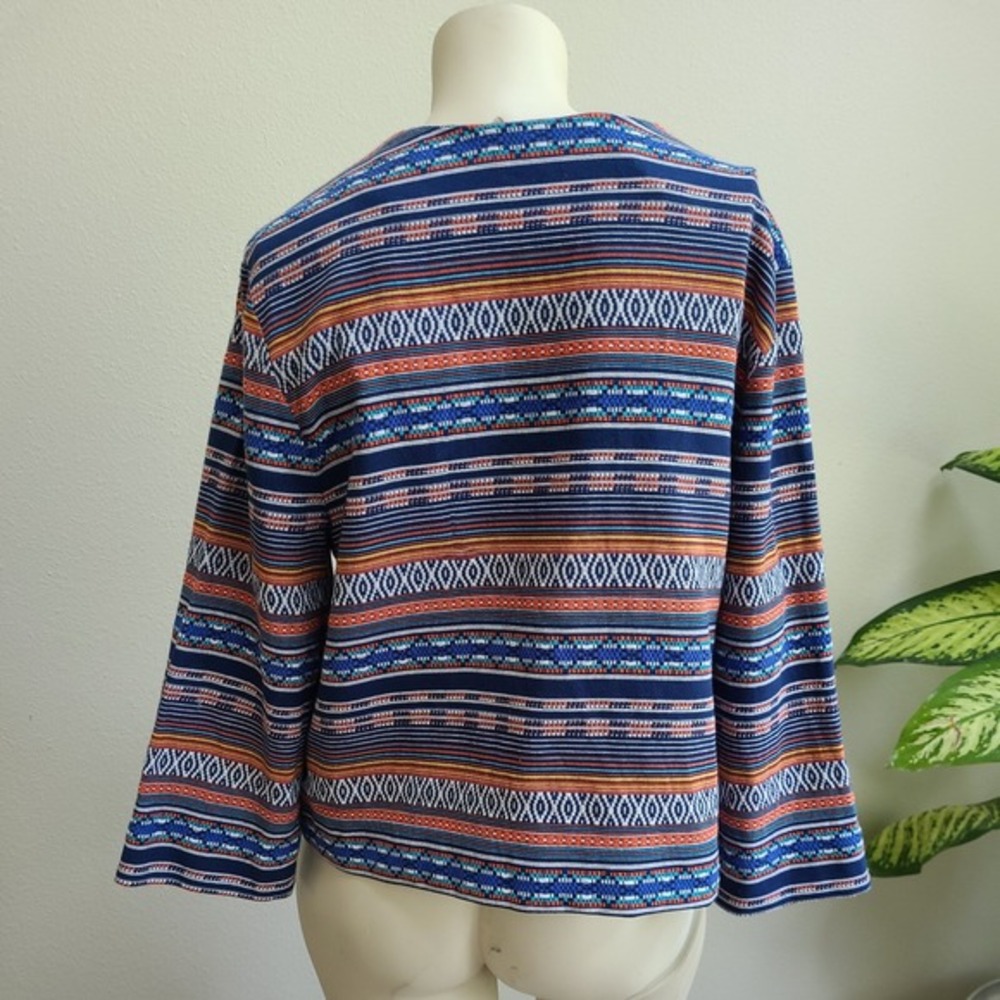 Liz Claiborne Jacket Size XL Blazer Black Multicolored Blue‎ - Picture 4 of 6